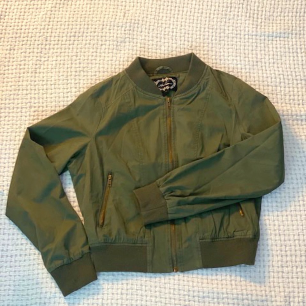 Army Green Bomber Jacket